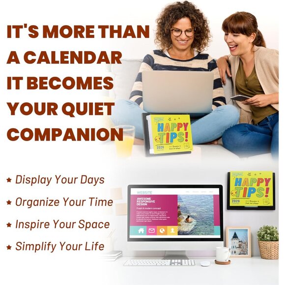 Daily Calendar 2026, 2026 Desk Calendar, 6'' x 5'', JAN. 2026 - DEC. 2026, Daily - Picture 7 of 8